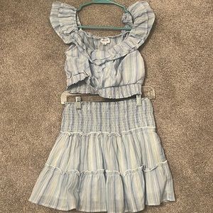 Super Cute Summer Top and Mini Skirt Set
